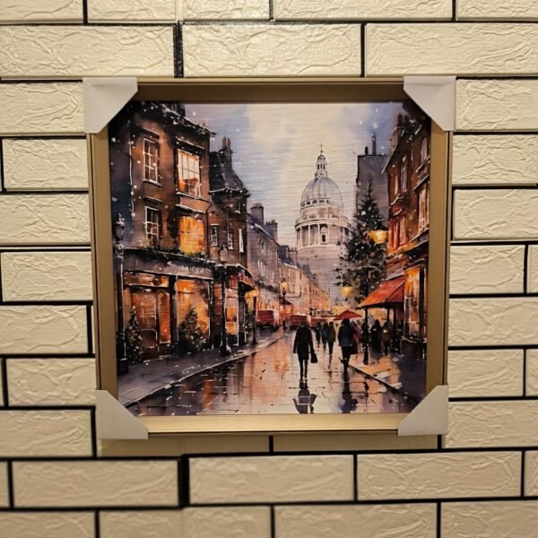 Architectural View 18"X18" Aluminium Frame Canvas Painting